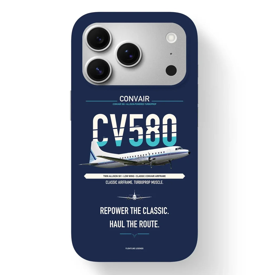 Convair 580 Case design on navy blue iphone case