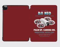 Thumbnail for DJI Neo design on dark red ipad tablet case