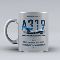 Thumbnail for A319neo Mug design on light gray airbus