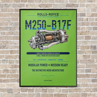 Thumbnail for M250-B17F vertical canvas print - framed - light green background