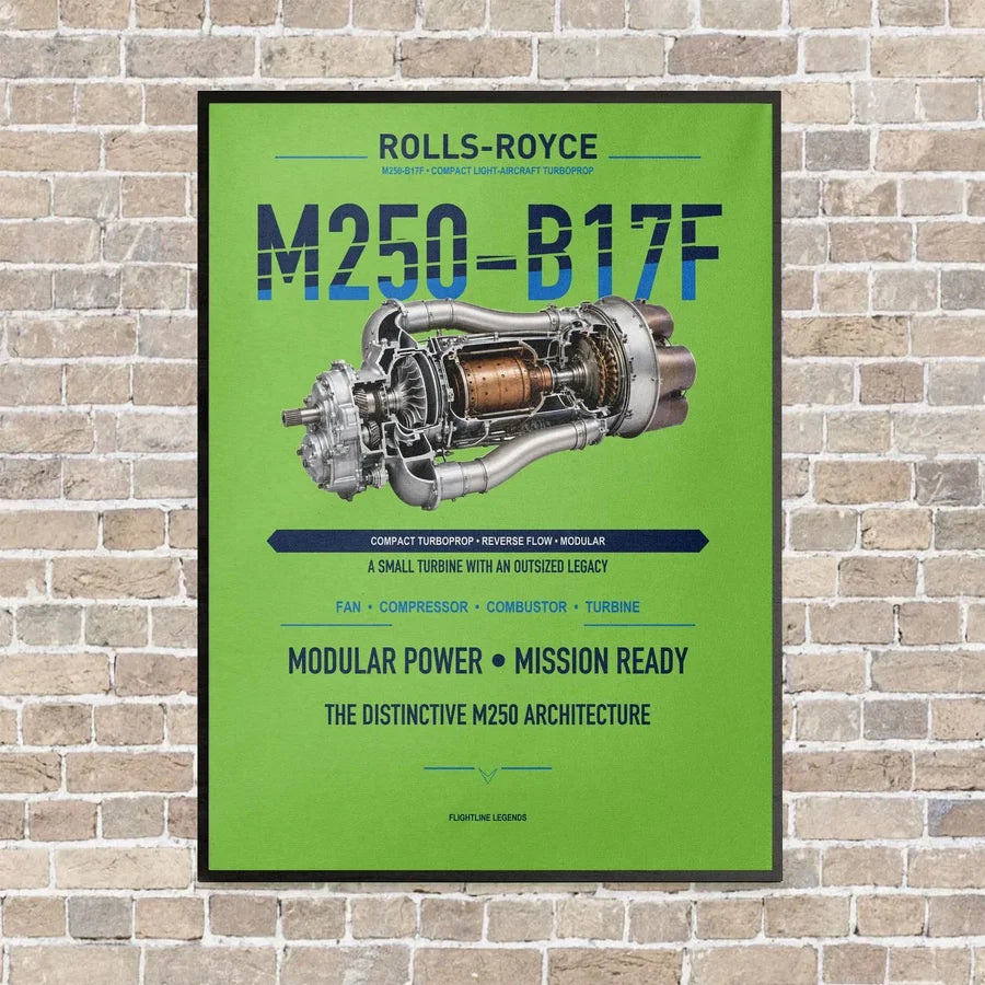 M250-B17F vertical canvas print - framed - light green background