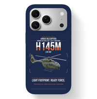 Thumbnail for Airbus Helicopters H145M LUH SOF design on navy blue magsafe iphone case, for iPhone 17 Pro