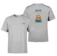 Thumbnail for Wiley Post–Will Rogers Memorial Airport (BRW) design printed on light gray double-side t-shirt