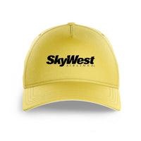 Thumbnail for Skywest Airlines logo printed on yellow cap