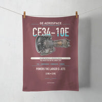 Thumbnail for CF34-10E design on dark red towel