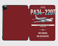 Thumbnail for Piper PA-34-220T Seneca V design on dark red ipad tablet case