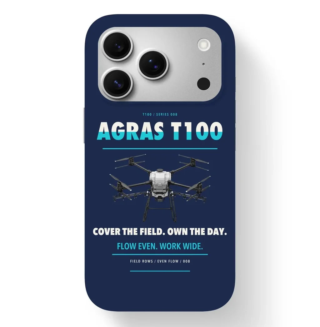 DJI Agras T100 Case design on navy blue iphone case