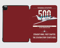 Thumbnail for Cessna Citation 500 - Citation I design on dark red ipad tablet case