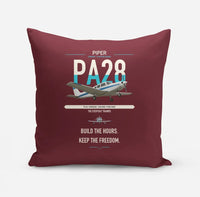 Thumbnail for Piper PA-28 Cherokee design on dark red pillow