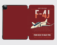 Thumbnail for F-4J Phantom II design on dark red ipad tablet case
