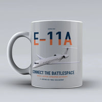 Thumbnail for E-11A BACN design on light gray ceramic mug, double-side print
