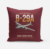 Thumbnail for B-29A Superfortress design on dark red pillow