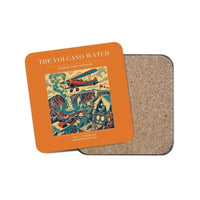 Thumbnail for The Volcano Watch - Designed Coasters design on orange 1-piece