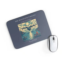 Thumbnail for VINTAGE G4441 - The Moonpath Takeoff - Designed Mouse Pads design on navyblue rectangle