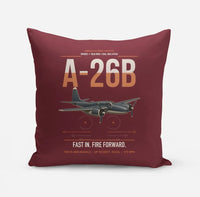 Thumbnail for A-26B Invader design on dark red pillow