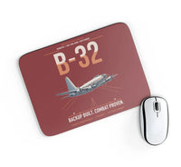 Thumbnail for B-32 Dominator design on dark red rectangle mouse pad