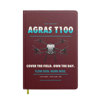 Thumbnail for DJI Agras T100 design on dark red notebook