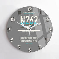 Thumbnail for Nord 262A design on gray no frame wall clock