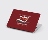 Thumbnail for C-40A Clipper Fleet Logistics Ready design on dark red MacBook case