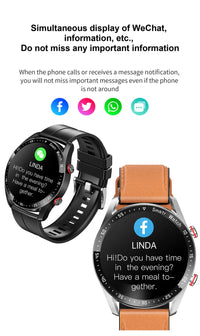 Thumbnail for Smart watch with HW20 Smart Watch with ECG + PPG: 1.46
