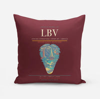 Thumbnail for Leon-Mba International Airport (LBV) design on dark red pillow