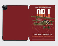 Thumbnail for Fokker Dr.I design on dark red ipad tablet case
