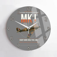 Thumbnail for Hawker Hurricane Mk I design on gray no frame wall clock