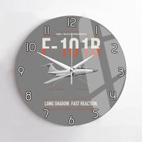 Thumbnail for F-101B Voodoo design on gray no frame wall clock