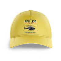 Thumbnail for Bell 429 design on yellow printed hat
