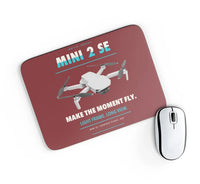 Thumbnail for DJI Mini 2 SE design on dark red rectangle mouse pad