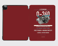 Thumbnail for O-360 design on dark red ipad tablet case