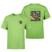 Thumbnail for VINTAGE G4014 - The Propeller Shop - Double-Side T-Shirt design on lightgreen double side t shirt