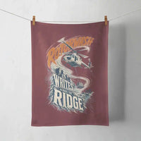 Thumbnail for Rotorwash Writes Across The Ridge design on dark red towel
