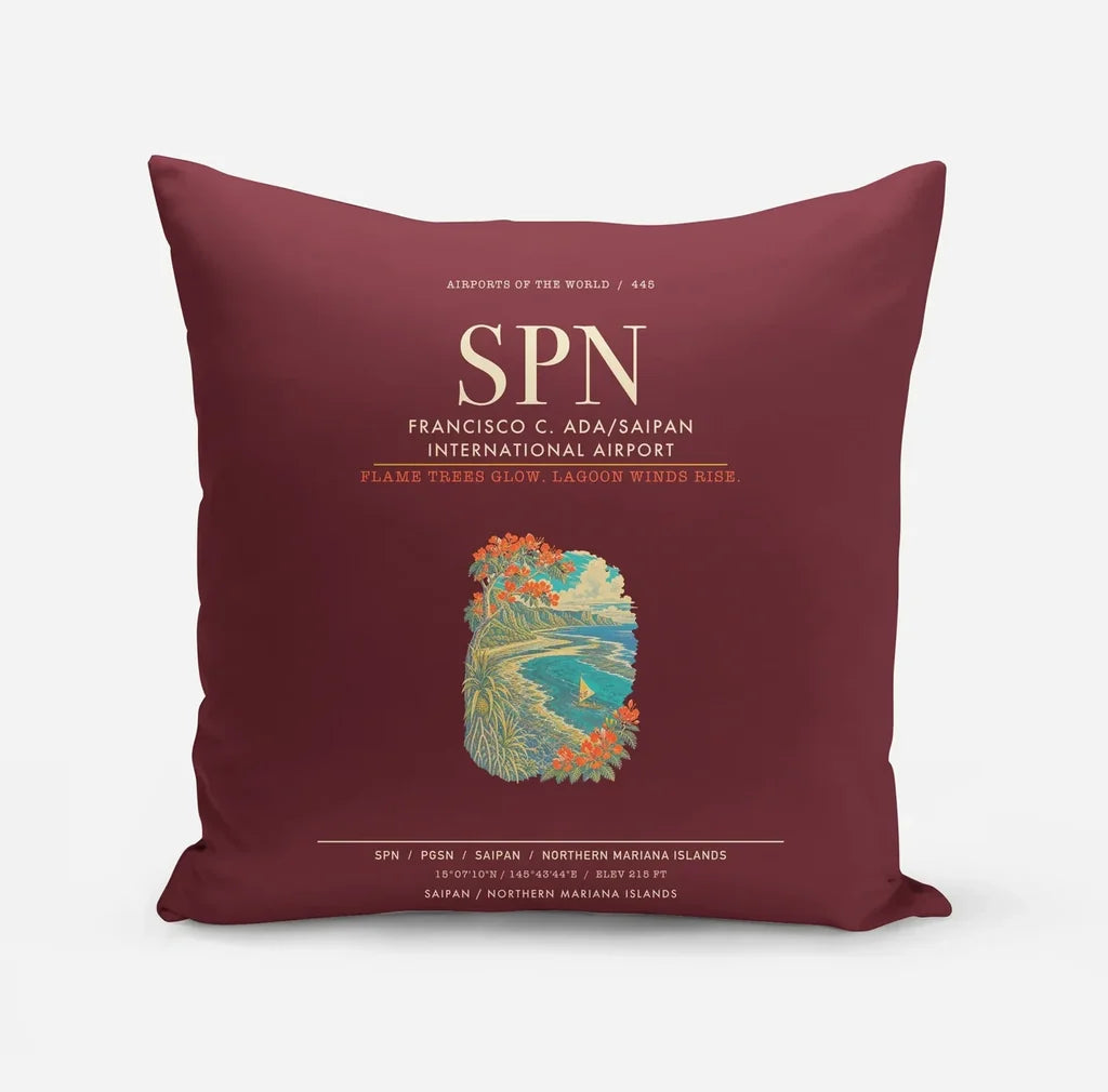 Francisco C. Ada Saipan International Airport SPN - Dark Red