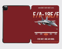 Thumbnail for F A-18E F Buddy Tanker design on dark red ipad tablet case