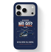 Thumbnail for MD Helicopters MD 902 Explorer design on navy blue magsafe iphone case, for iPhone 17 Pro