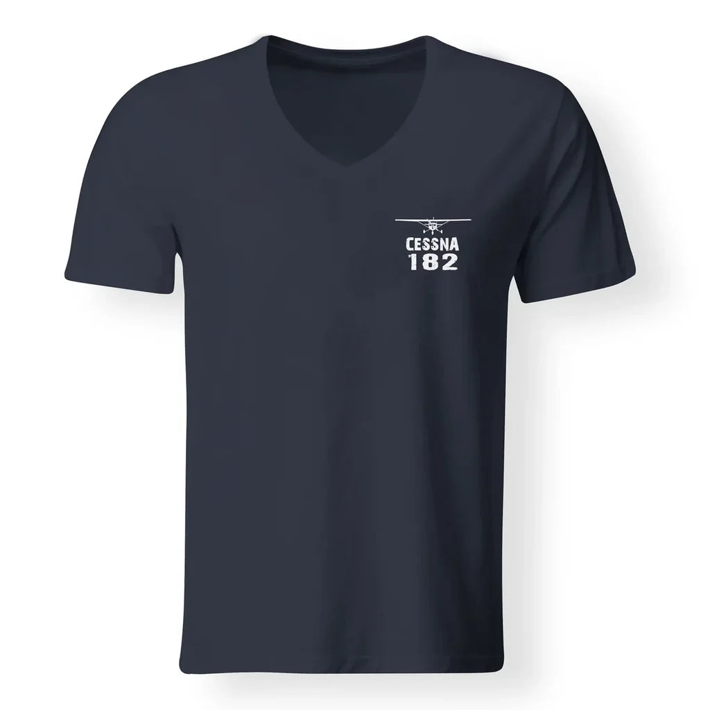 Cessna 182 & Plane Designed V-Neck T-Shirts - view 12