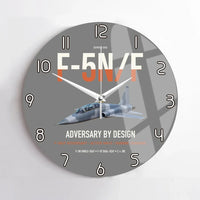 Thumbnail for F-5N F Adversary design on gray no frame wall clock