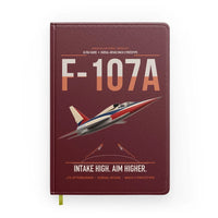 Thumbnail for F-107A Ultra Sabre design on dark red notebook