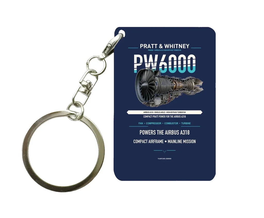 PW6000 Key Chain design on navy blue key chain
