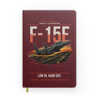 Thumbnail for F-15E Strike Eagle design on dark red notebook