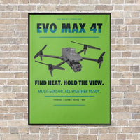 Thumbnail for Autel EVO Max 4T vertical canvas print - framed - light green background