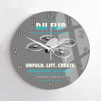 Thumbnail for DJI Flip design on gray no frame wall clock