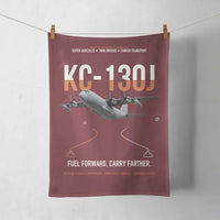 Thumbnail for KC-130J SUPER HERCULES design on dark red towel