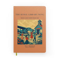 Thumbnail for VINTAGE G4392 - The Rural Library Wing - Designed Notebooks design on orange