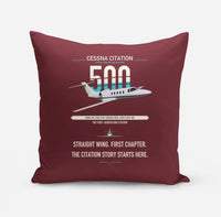 Thumbnail for Cessna Citation 500 - Citation I design on dark red pillow