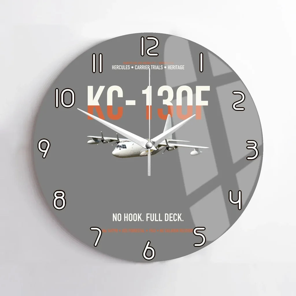 KC-130F BuNo 149798 design on gray no frame wall clock