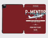 Thumbnail for Tecnam P-Mentor design on dark red ipad tablet case
