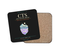 Thumbnail for New Chitose Airport Sapporo CTS - Snowfield Lavender Grid - Black