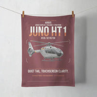 Thumbnail for Airbus H135 Juno HT1 design on dark red towel
